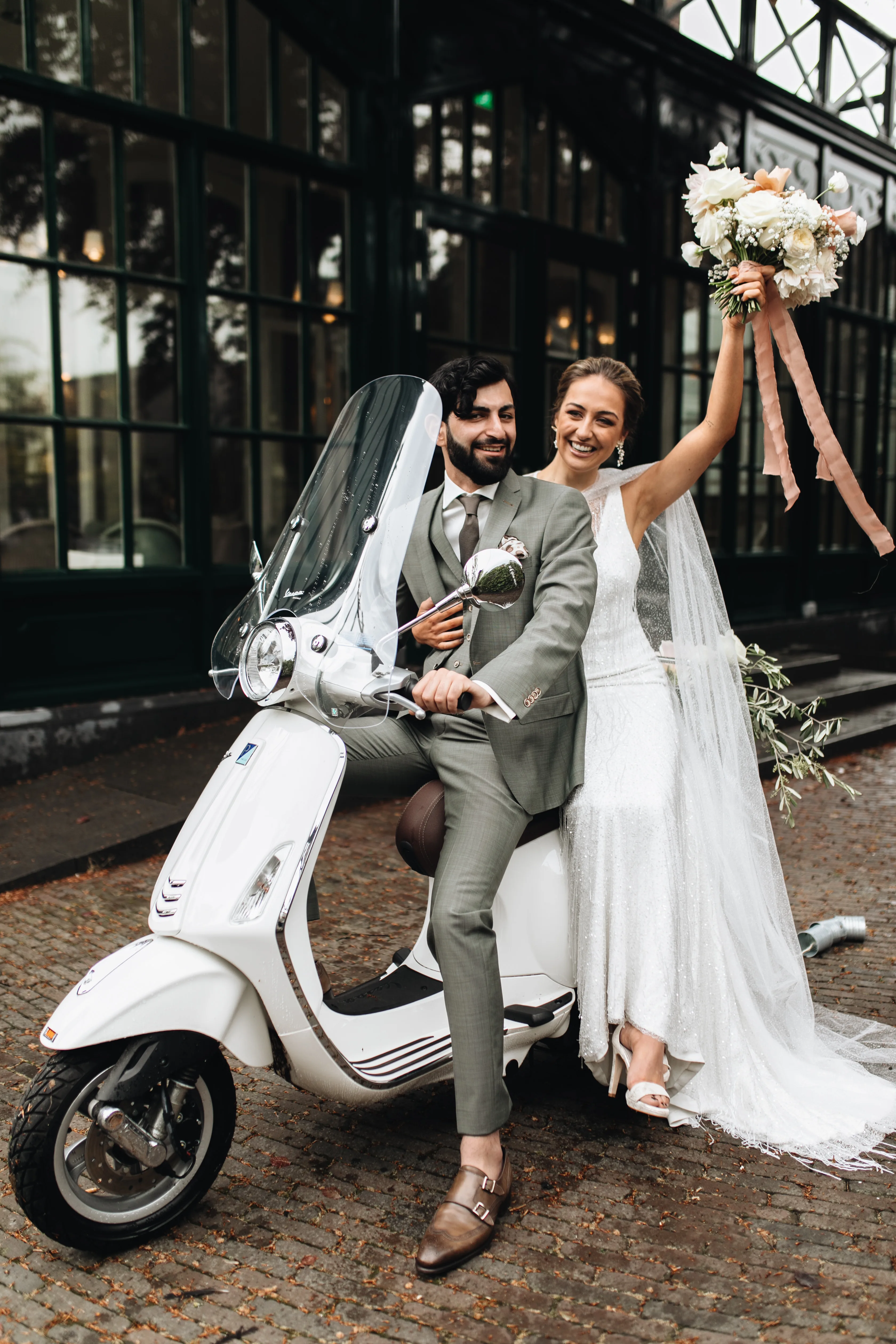 trouwvervoer scooter