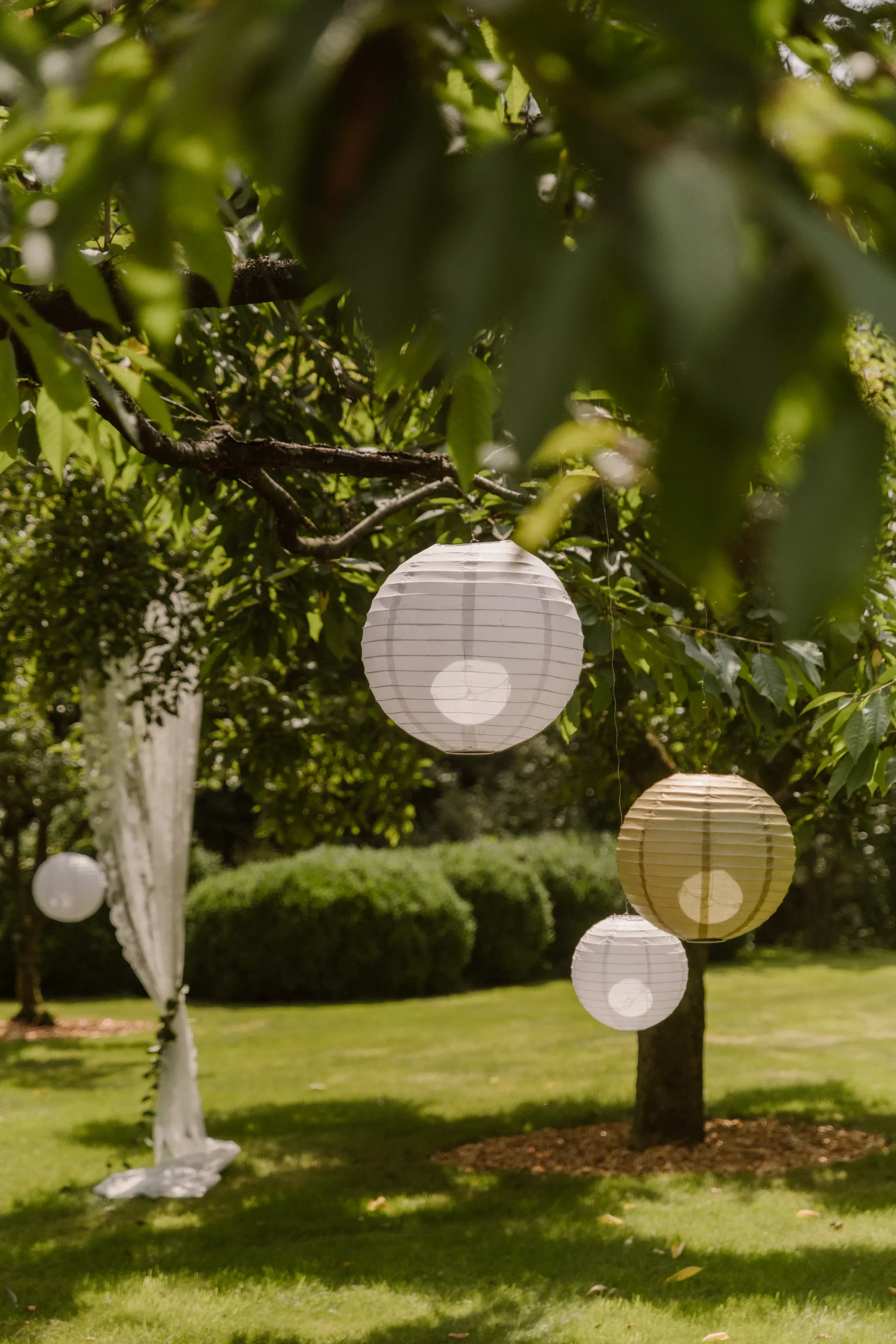 Lampionnen op bruiloft