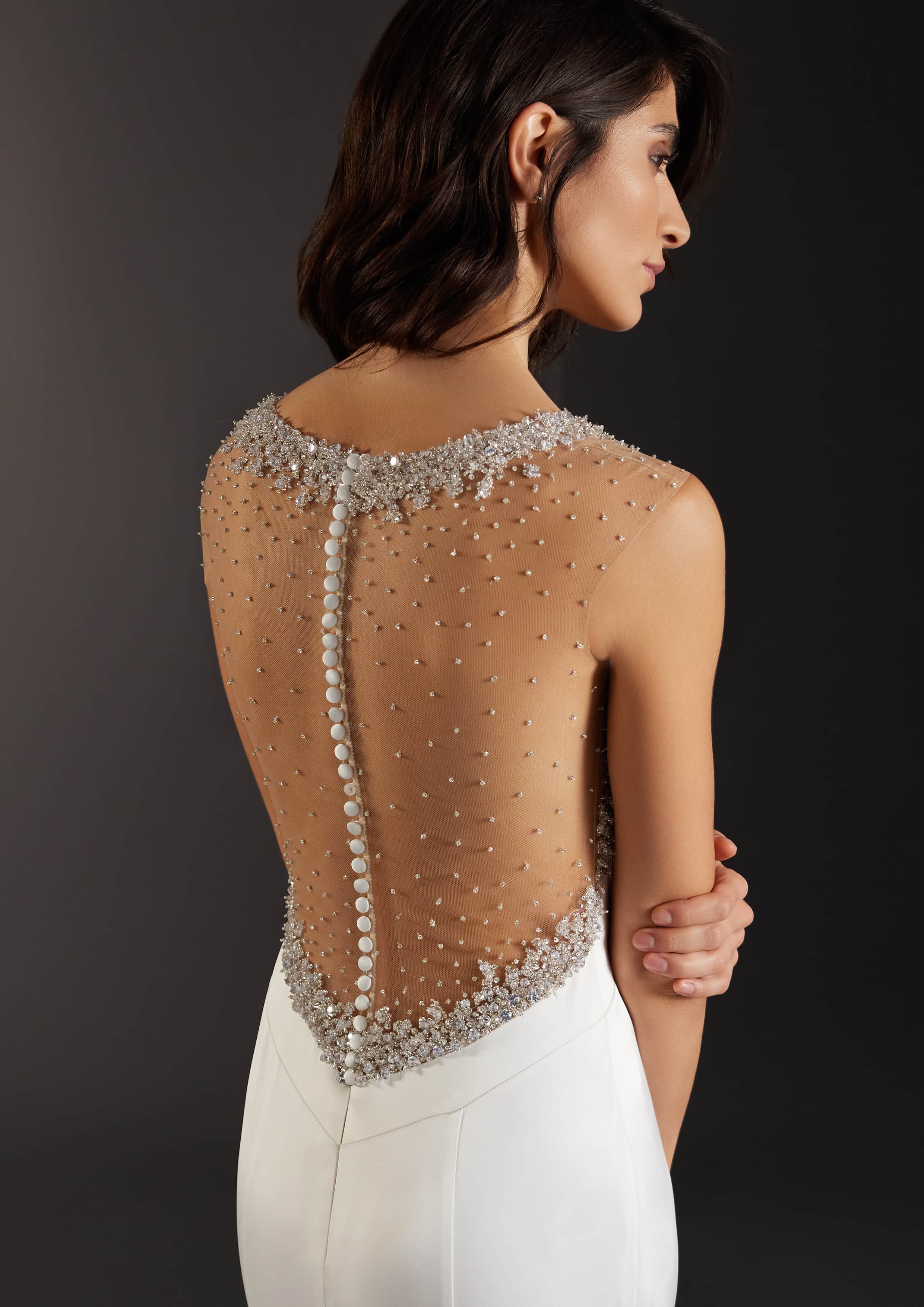 Bruidsjurk met parels