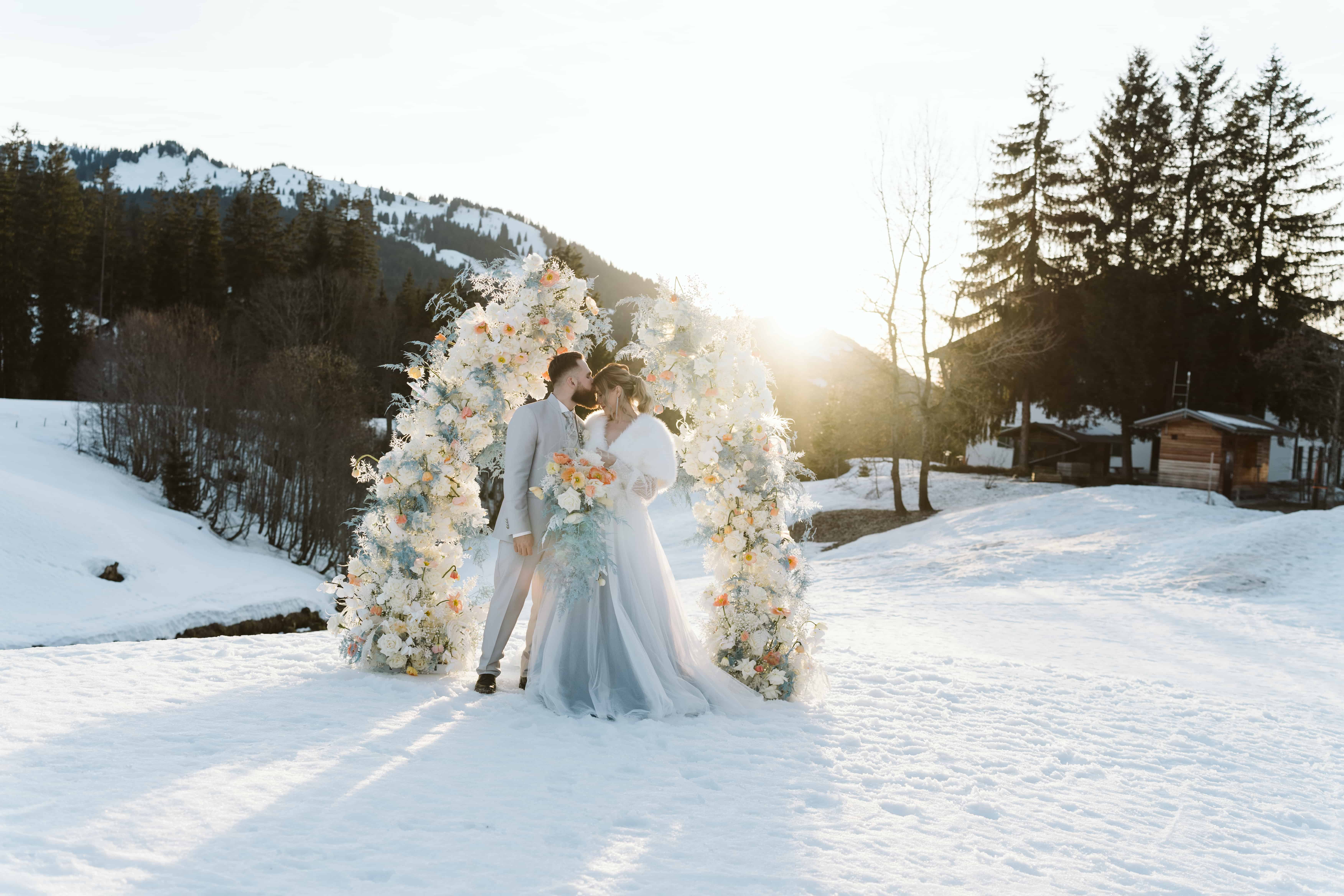 Trouwboog voor winter/kerst bruiloft