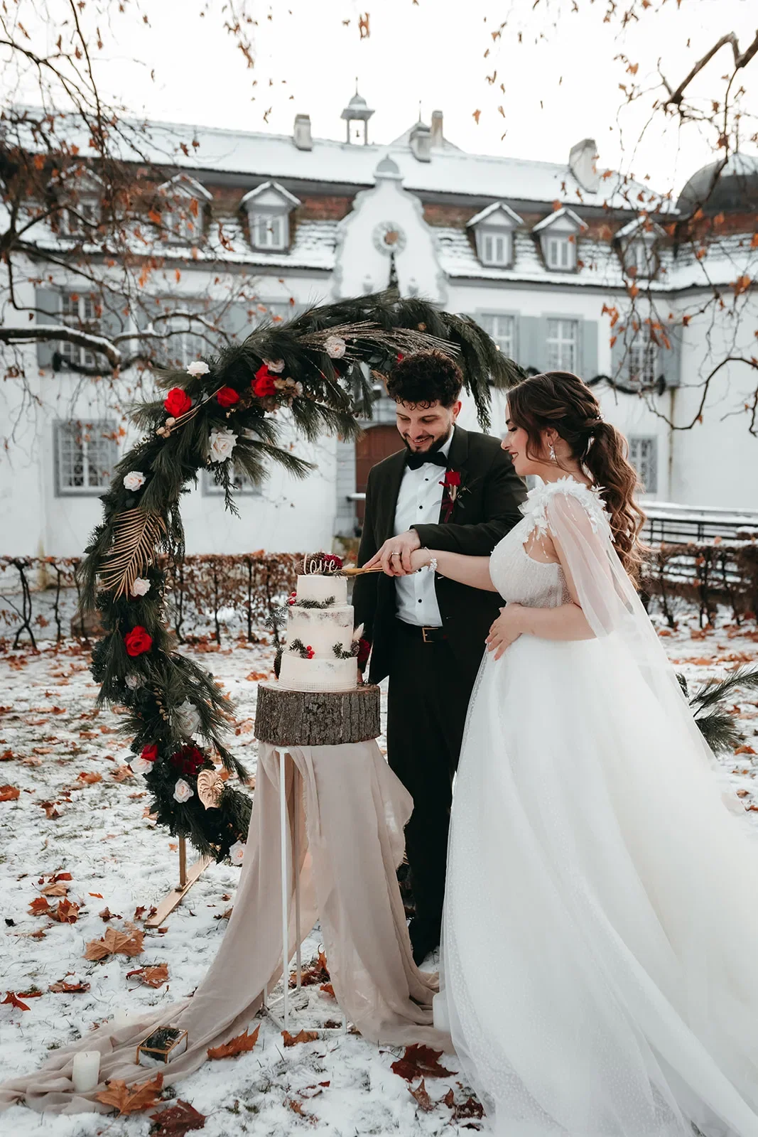 Trouwboog winter/kerst bruiloft