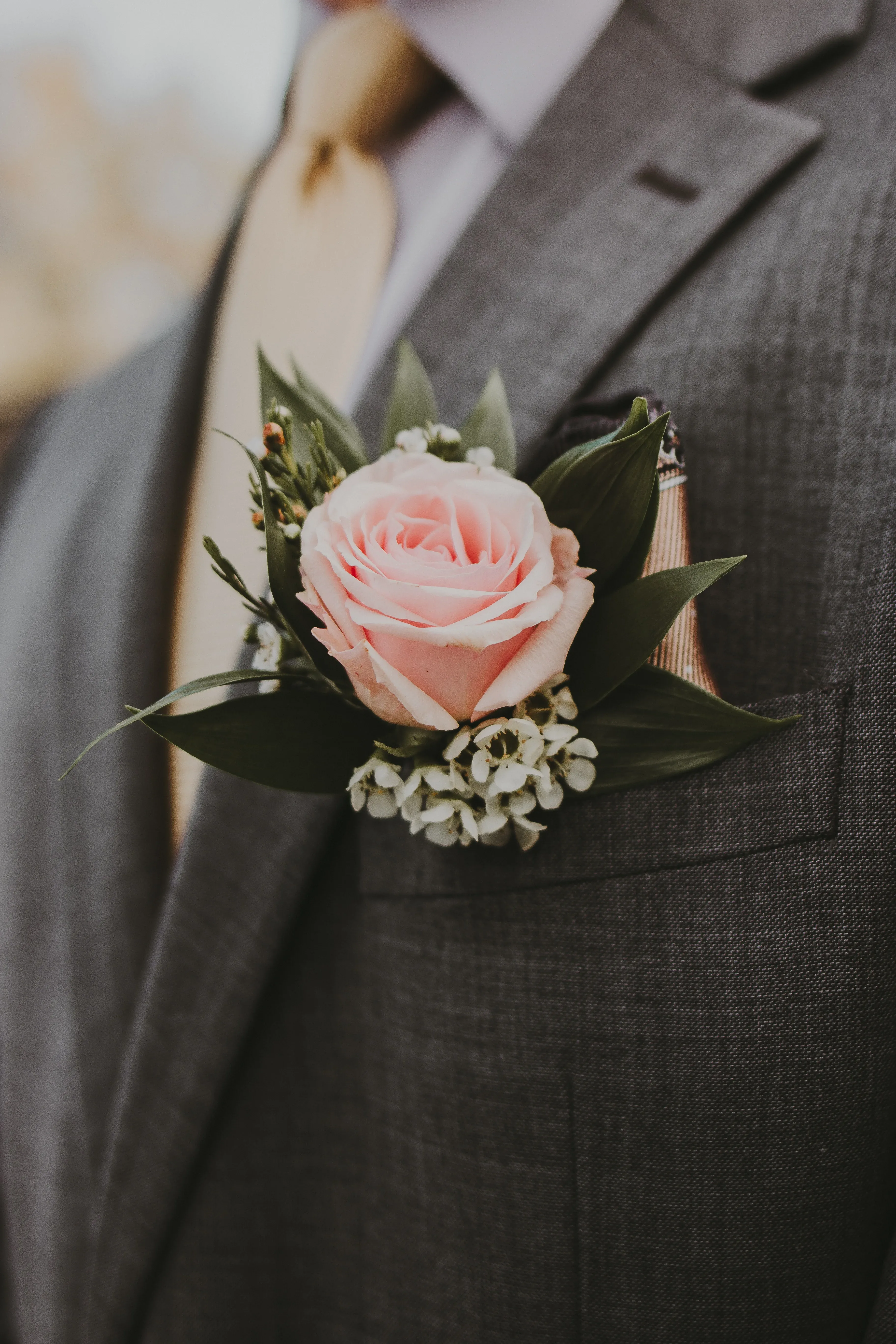Bruiloft corsage man