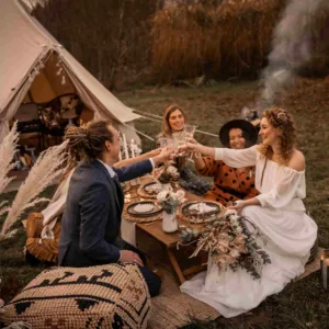 Proostend bruidspaar