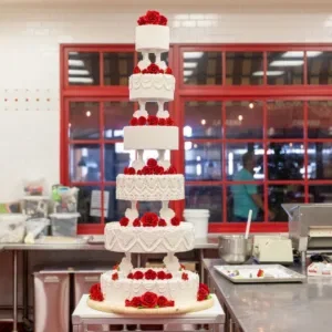 Replica van bruidstaart van Priscilla en Elvis Presley