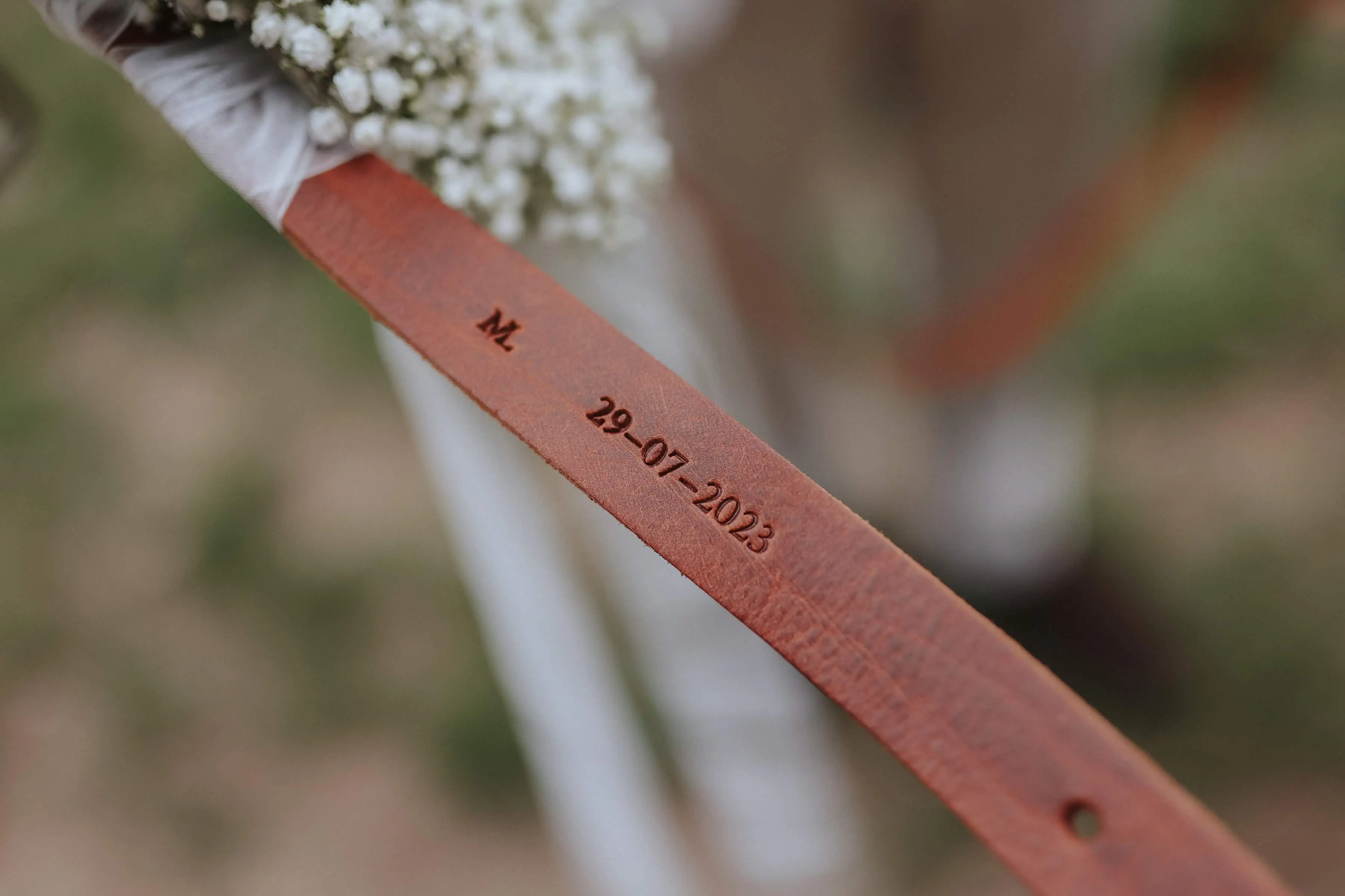 hondenriem met trouwdatum baasjes