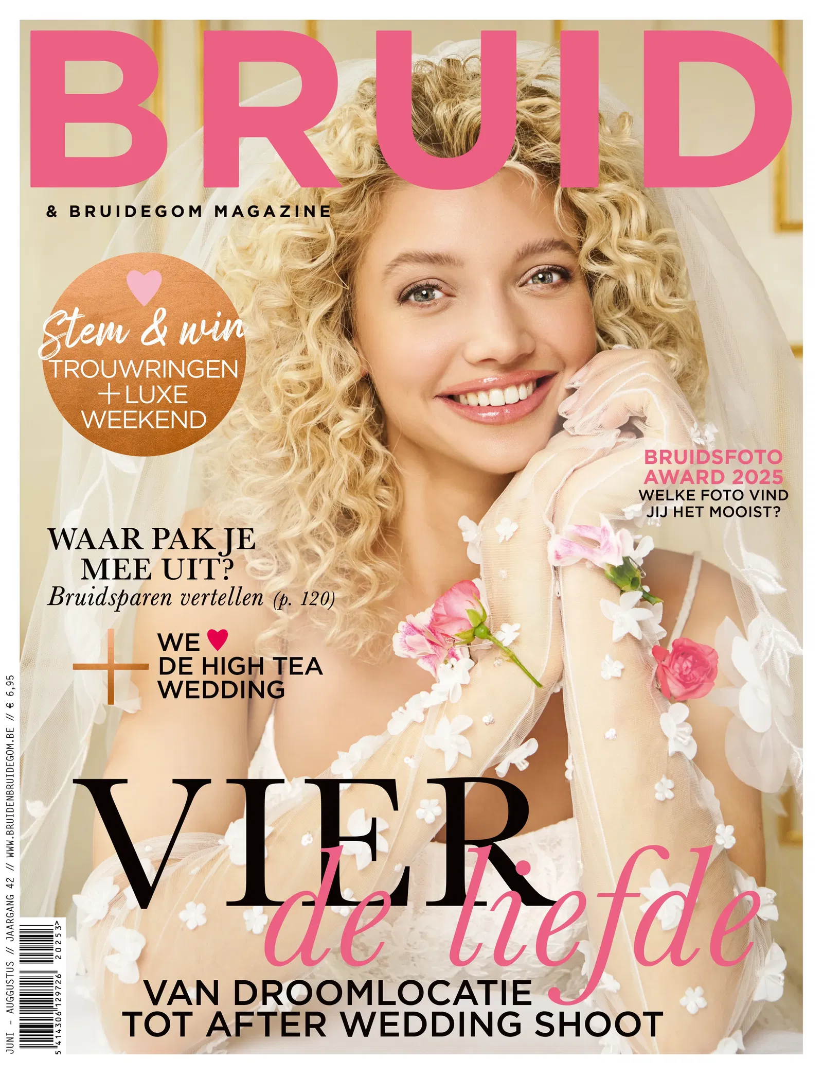 Cover van Bruid en Bruidegom magazine BE 3-25 Bruid en Bruidegom magazine cover