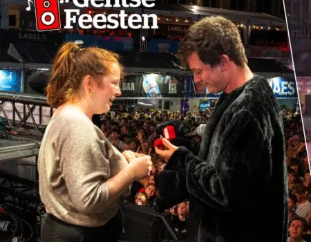 Origineel huwelijksaanzoek op Gentse Feesten